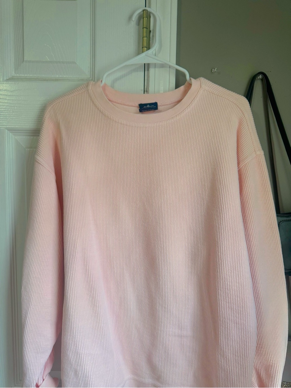 Light Pink Charles River sweater, worn only once, in very good condition!!